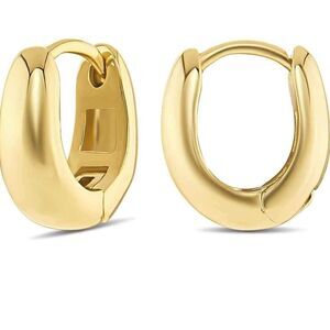 14k Gold plated Huggie Earrings
